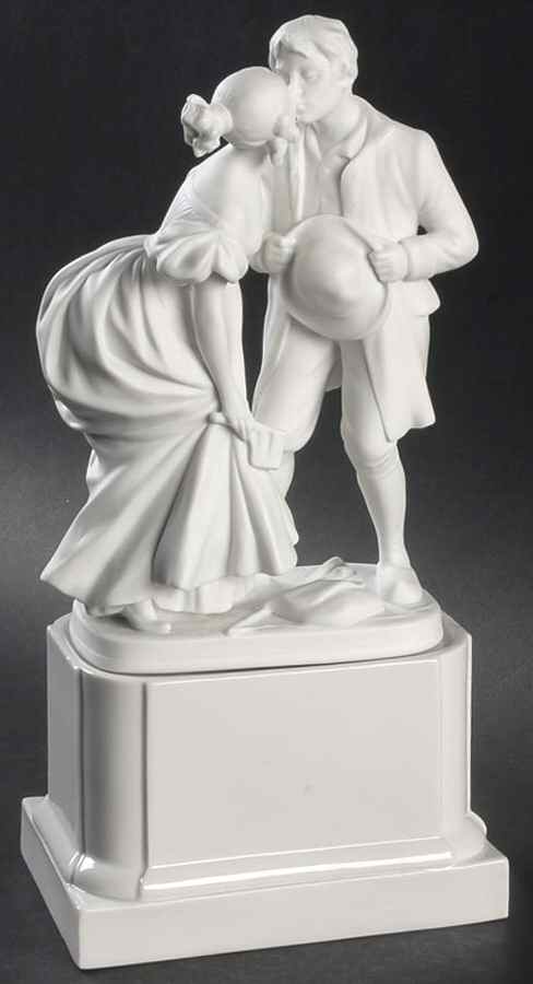 Royal Whites Collection Princess & Swineherd, Bisquit - No Box by Royal Copenhagen-1