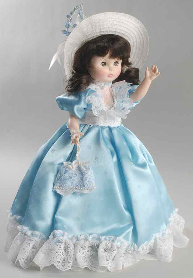 Bridal Bridesmaid Blue Dress - Boxed by Royal House of Dolls-1