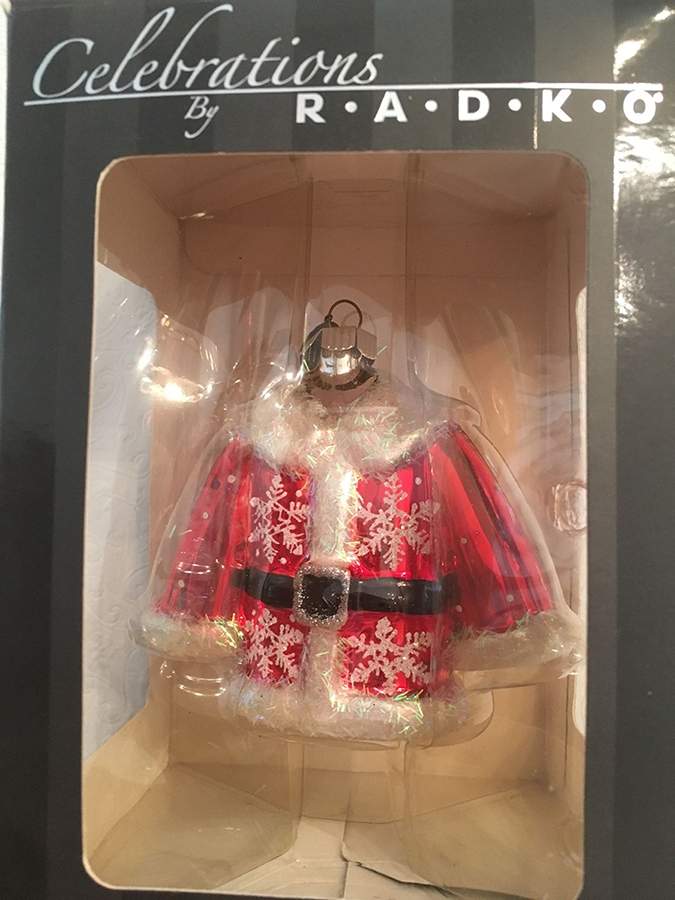 Celebrations Santa's Coat - Boxed by Christopher Radko-1
