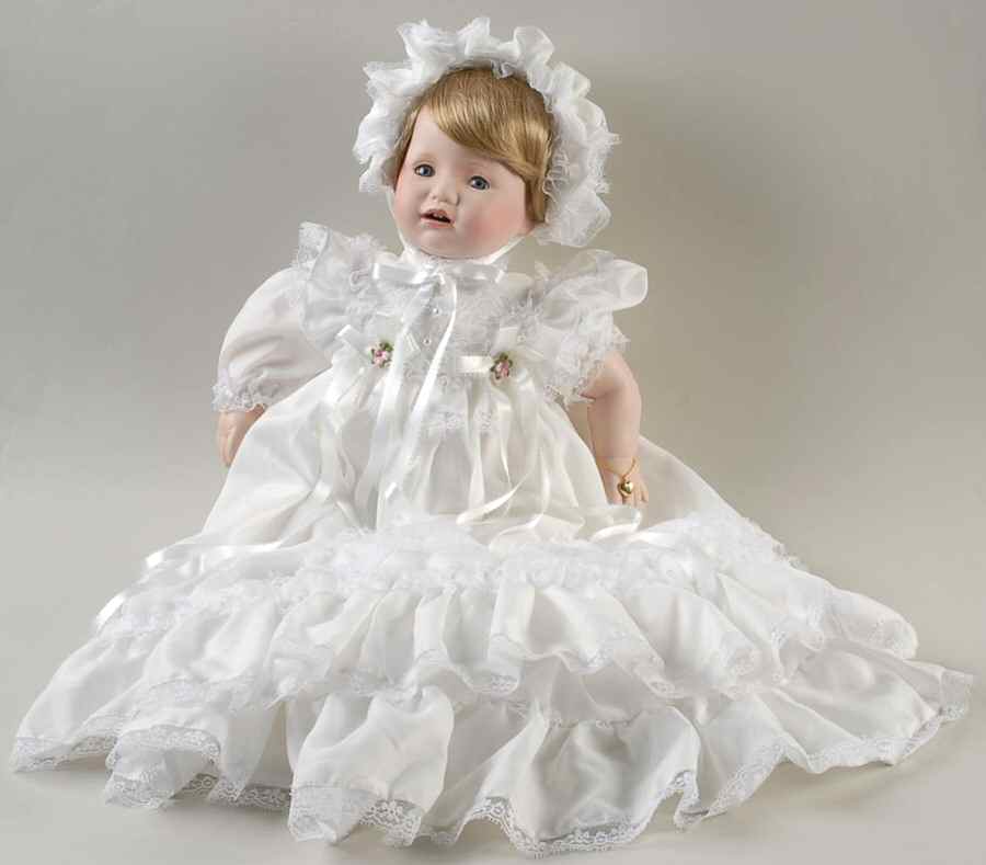 Royal Heirloom Doll Girl W/ White Dress - With Box by Royal Heirloom-1
