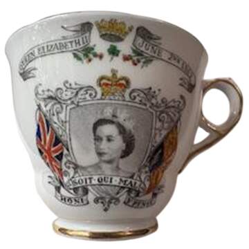 Royalty Commemorative Events Elizabeth Ii Coronation Cup & Saucer - No Box by Royal Stafford-1