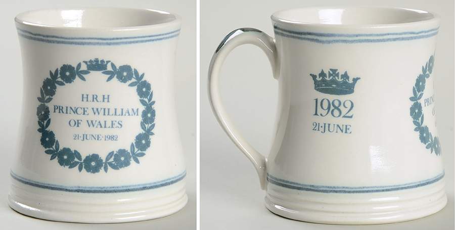 Royalty Giftware Prince William Birthday Tankard - No Box by Rye Pottery-1