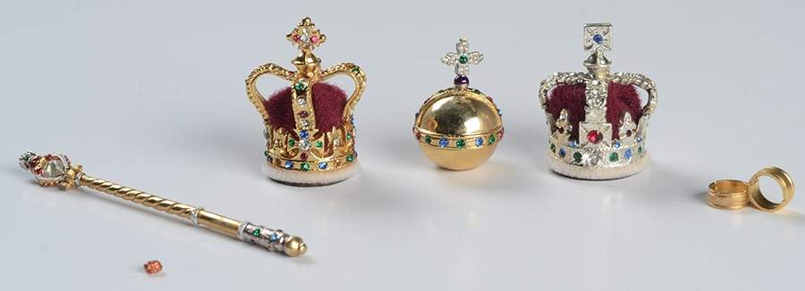 Miniature Crown Jewels Collection Coronation Set British Crown J - No Box by Crowns & Regalia Ltd-1