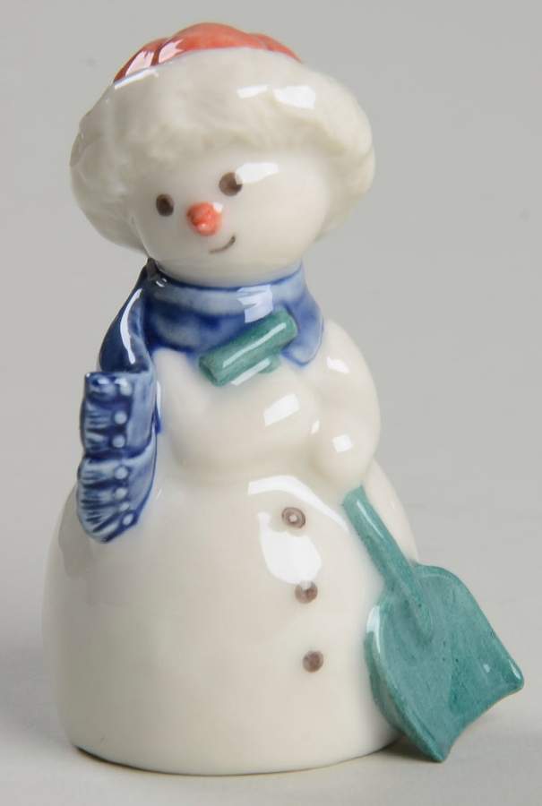 Snowman Miniatures Snowman Mother With Shovel - Boxed by Royal Copenhagen-1