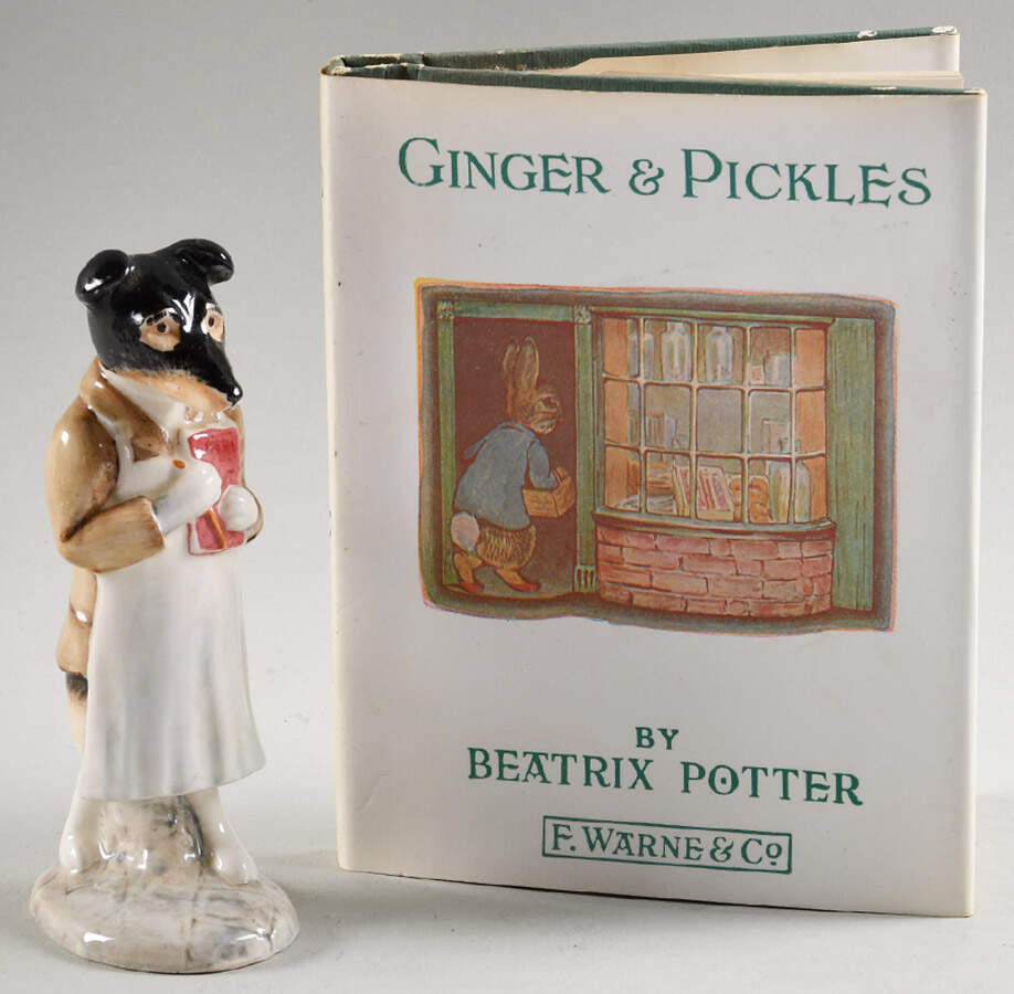 Beatrix Potter Book & Figurine Set Ginger And Pickles - Boxed by Royal Doulton-1