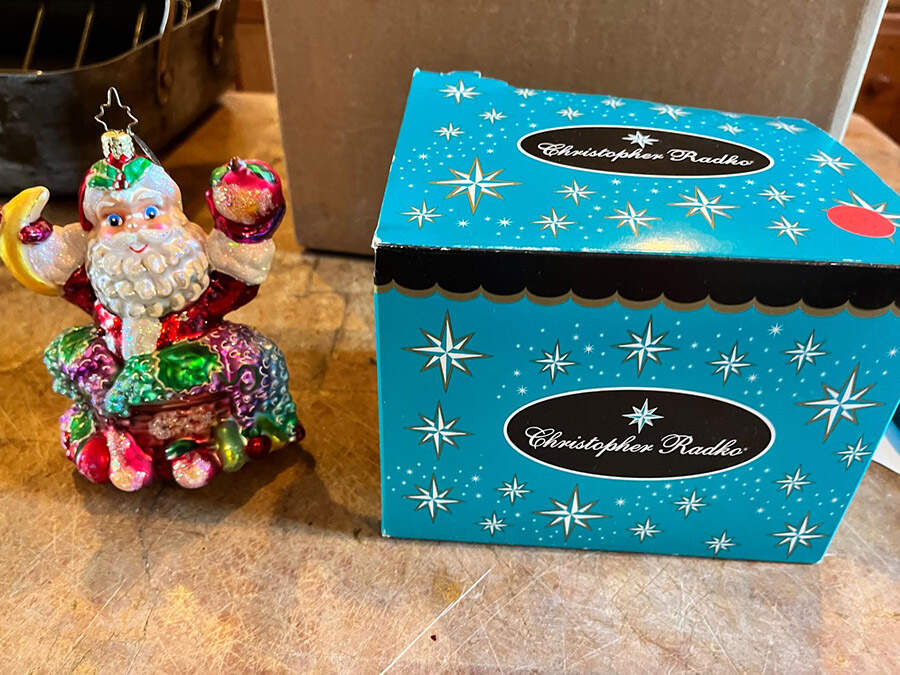 Diabetes Awareness Snack-A-Peel Santa - Boxed by Christopher Radko-1