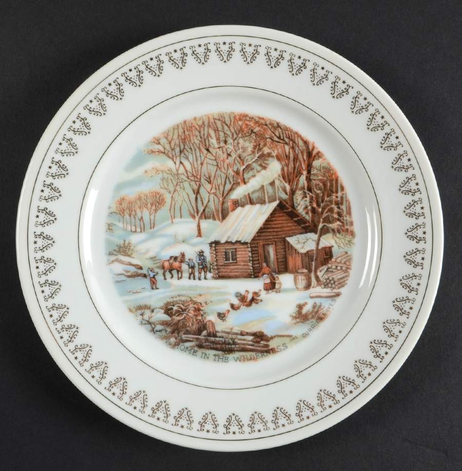 Winter Scenes A Home In The Wilderness - No Box by Roy Thomas-1