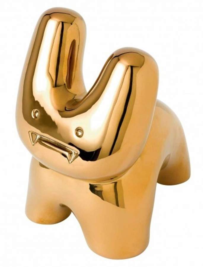Pure Evil Bunny Gold Bunny - Boxed by Royal Doulton-1