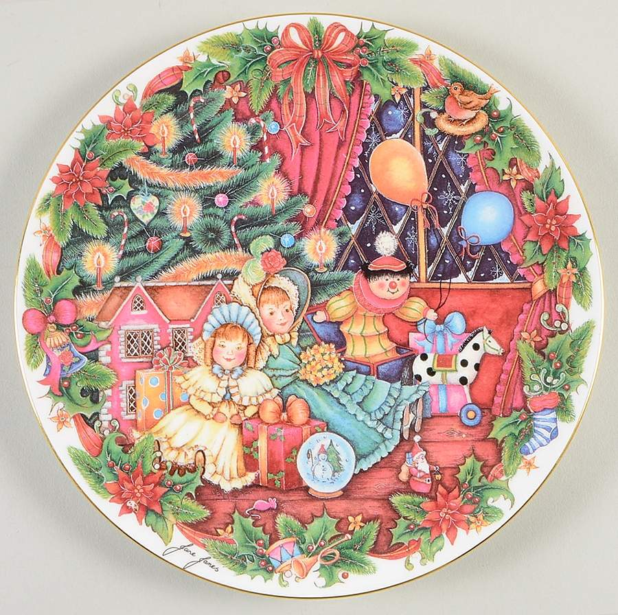 Jane Jones Christmas Plate Home For Christmas - Wtih Box Bx1994 by Royal Doulton-1