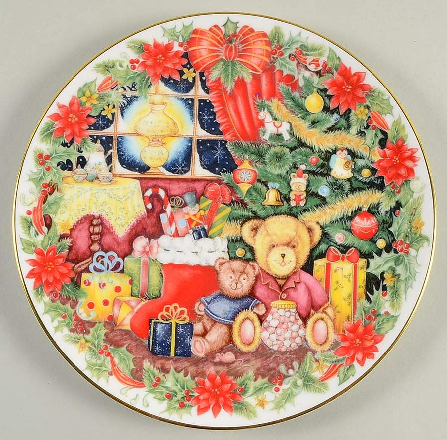 Jane Jones Christmas Plate Together For Christmas - With Box Bx1993 by Royal Doulton-1
