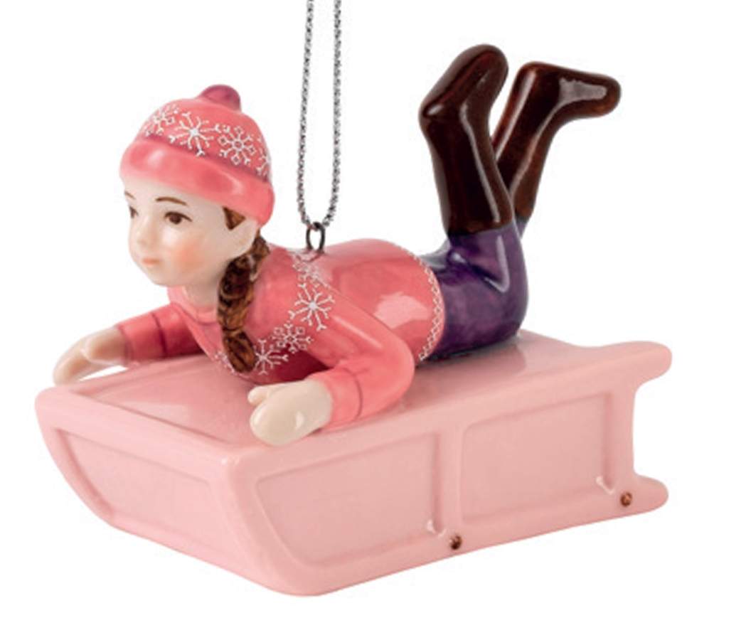 Nostalgic Christmas Ornaments Sledder - No Box by Royal Doulton-1