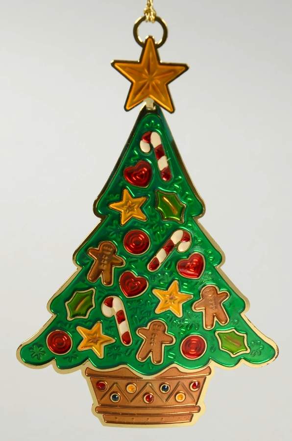 Champleve Ornaments Christmas Tree - Boxed by Reed & Barton-1