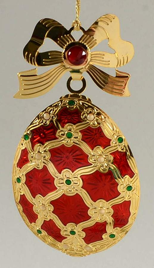 Champleve Ornaments St. Petersburg Egg - Boxed by Reed & Barton-1