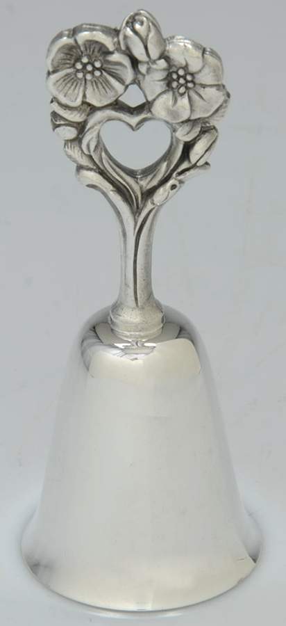 Valentine's Day Bells Heart & Flowers - No Box by Reed & Barton-1