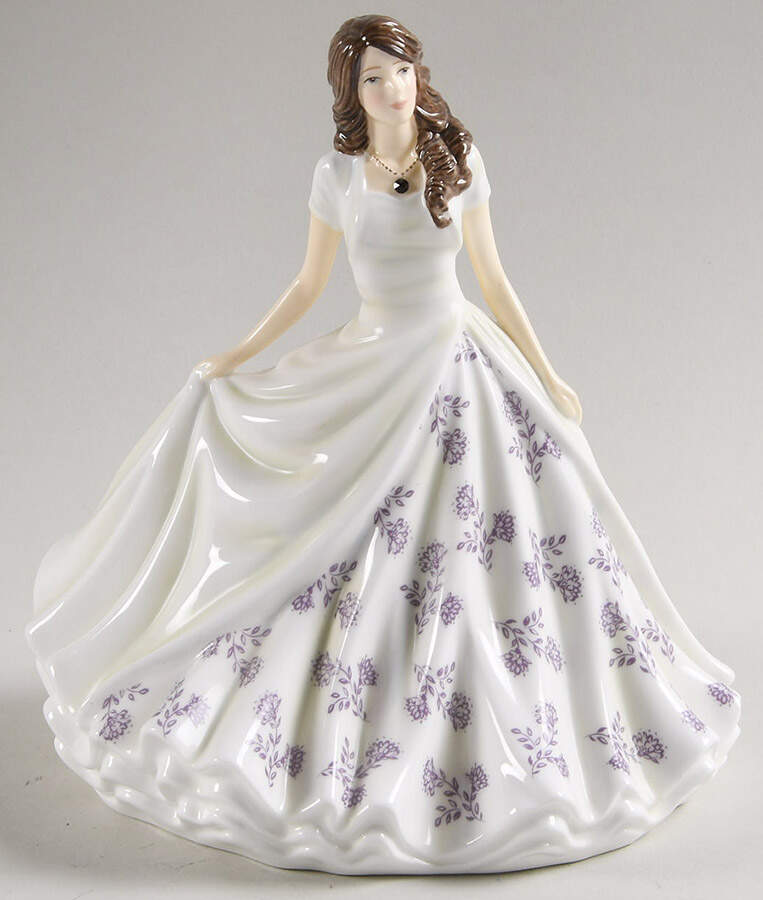 Birthstone Petites-Floral February - Amethyst - Boxed by Royal Doulton-1