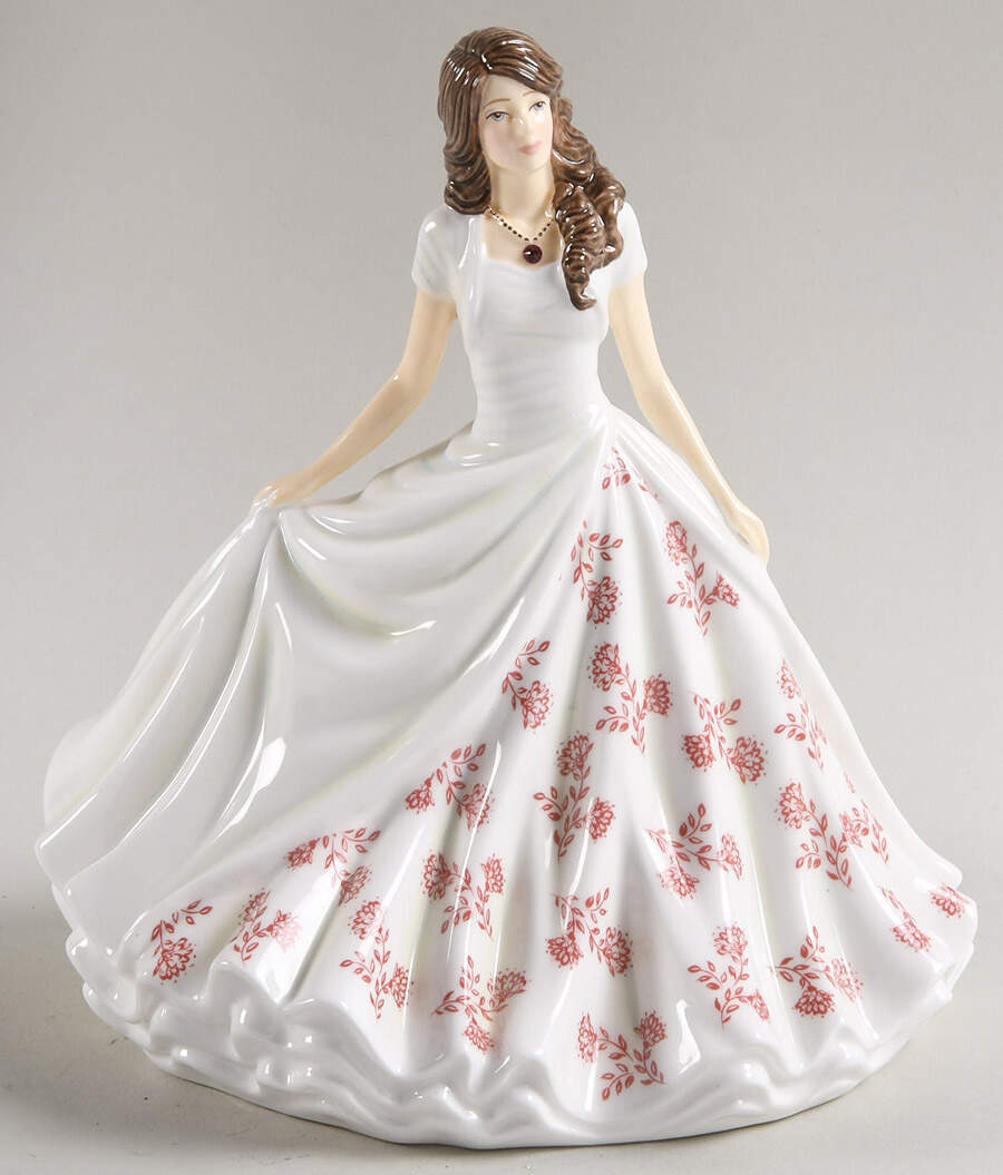 Birthstone Petites-Floral July - Ruby - No Box by Royal Doulton-1