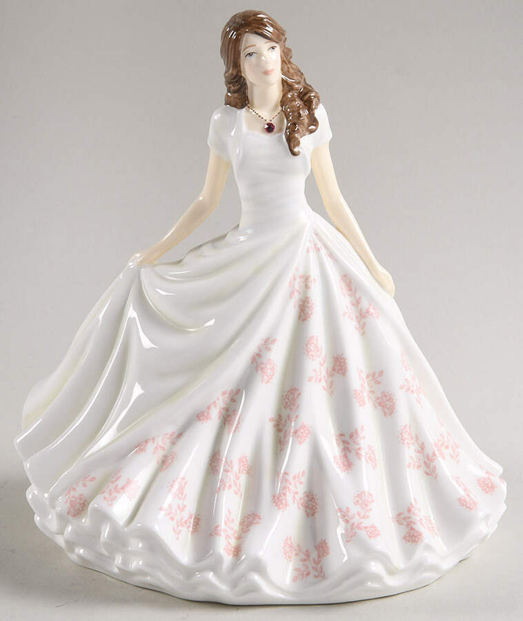 Birthstone Petites-Floral October - Tourmaline - No Box by Royal Doulton-1