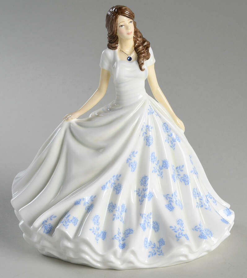 Birthstone Petites-Floral September - Sapphire - No Box by Royal Doulton-1