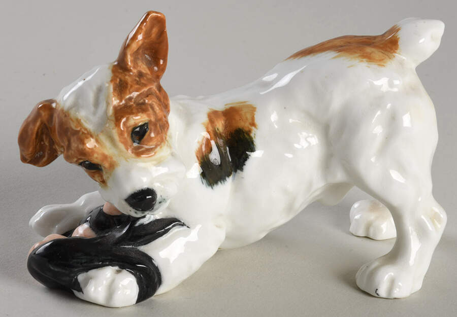 Character Dogs Dog With A Doll - No Box by Royal Doulton-1