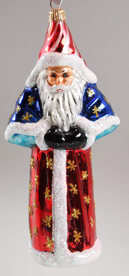 Santas Yankee Doodle-Stripe Hat - No Box by Christopher Radko-1