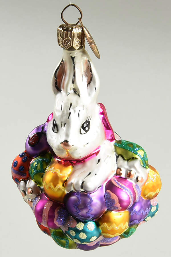 Rabbits & Bunnies Hoppy Easter Gem - No Box by Christopher Radko-1