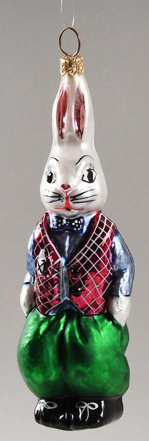 Rabbits & Bunnies Billy Bunny-Green - No Box by Christopher Radko-1