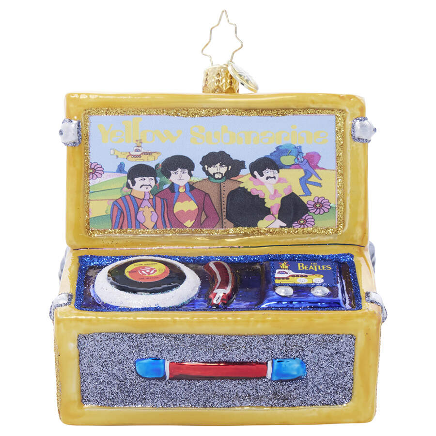 The Beatles Rockin' Yellow Submarine Turntable - No Box by Christopher Radko-1