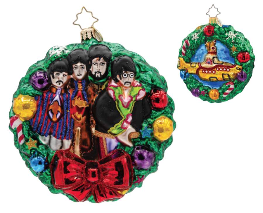 The Beatles All You Need Is This Wreath - No Box by Christopher Radko-1