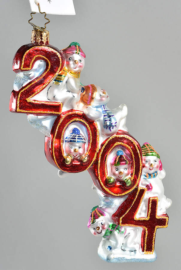 2004 Dated Ornaments New Year Snow Cheer - No Box by Christopher Radko-1