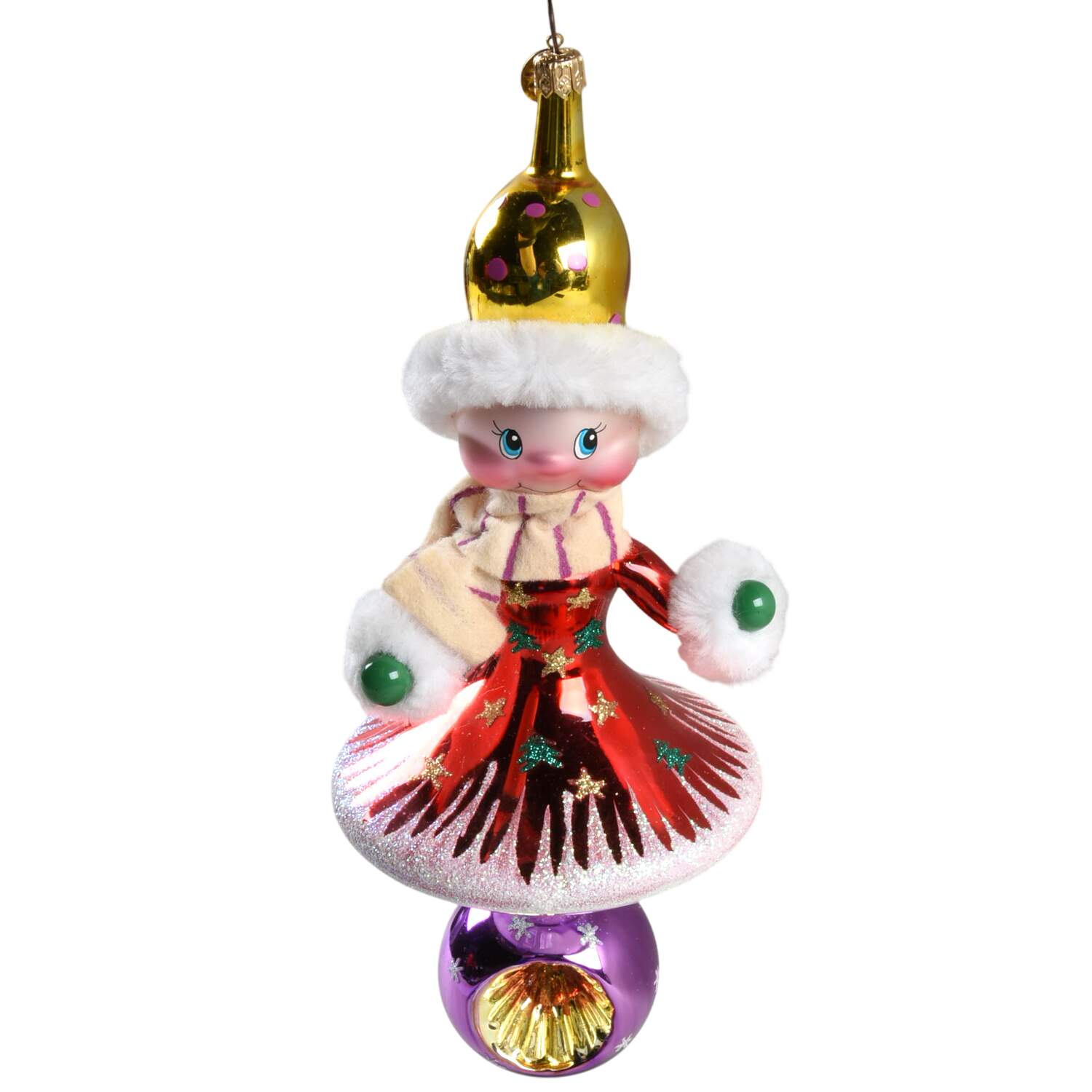 Reflectors (Figural) Snow Girl - No Box by Christopher Radko-1