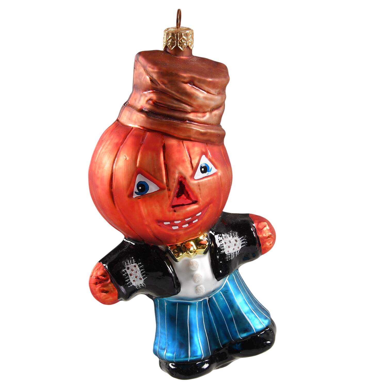 Halloween Pumpkin Pete-Blue - No Box by Christopher Radko-1
