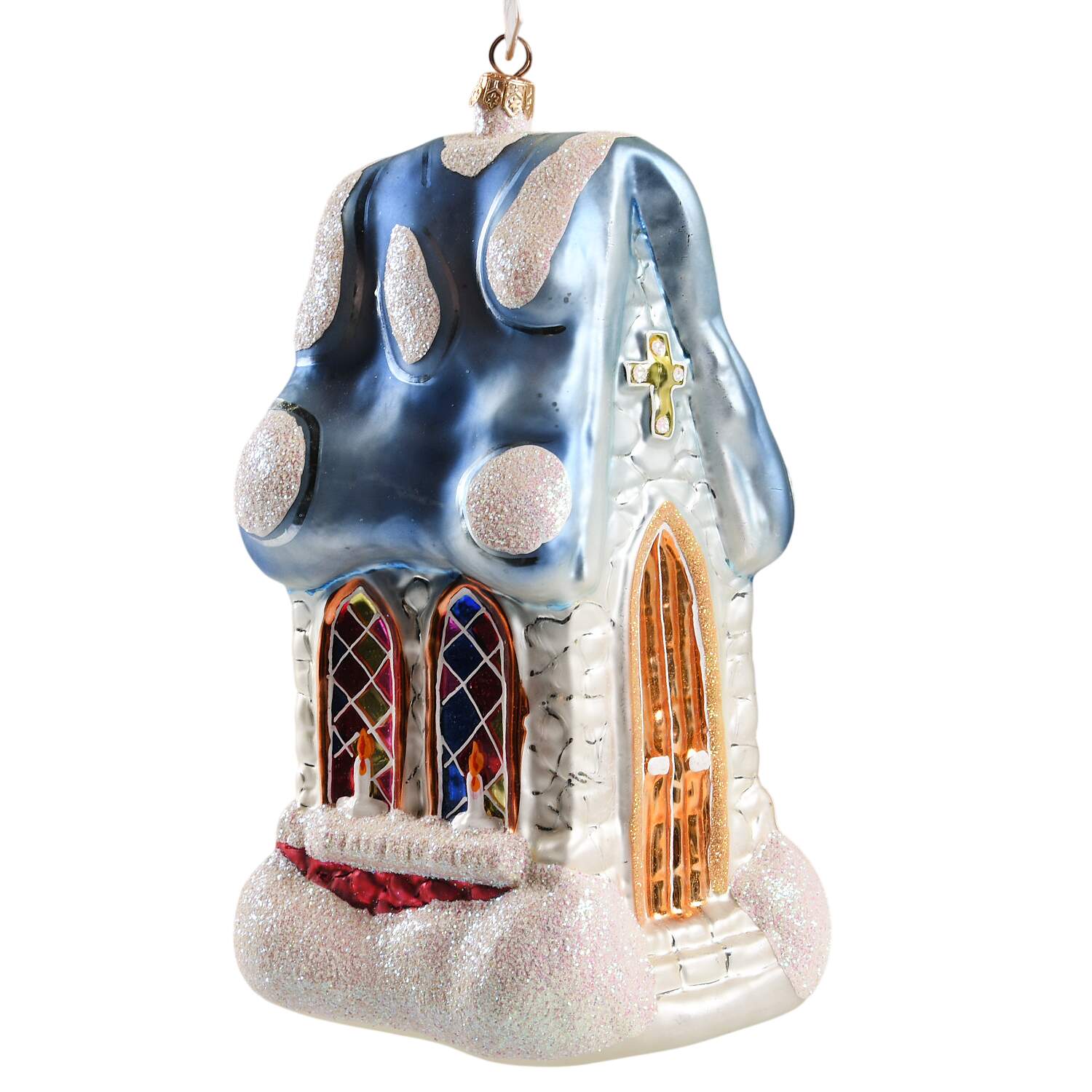 Buildings & Churches Midnight Mass Deluxe-Blue - No Box by Christopher Radko-1