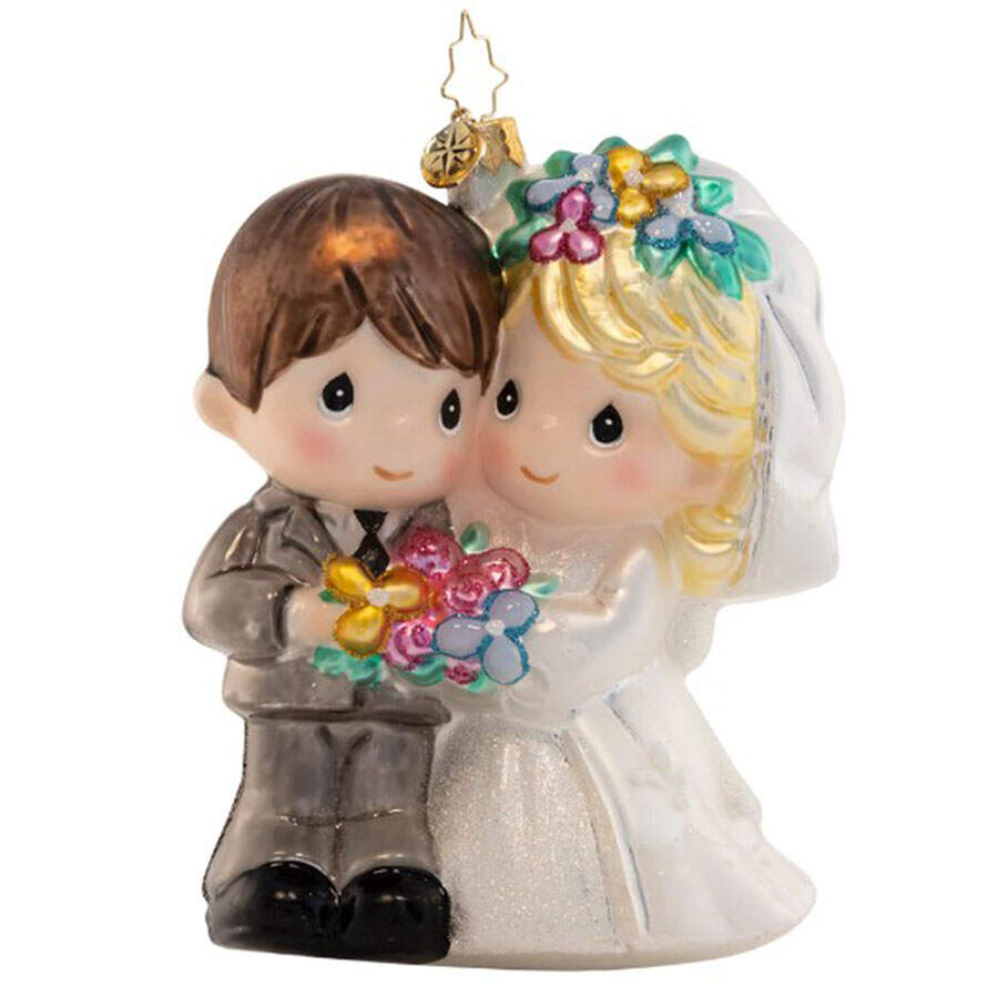 Precious Moments Precious Newlyweds - No Box by Christopher Radko-1