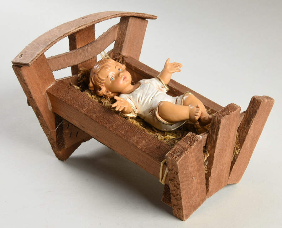 Fontanini Nativity 12 Inch Scale Baby Jesus With Manger - No Box by Roman-1
