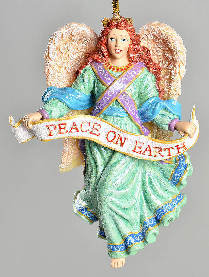 Angel Ornaments-Cold Cast Angel Of Peace-Limited Edition - No Box by Christopher Radko-1