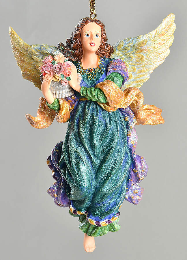 Angel Ornaments-Cold Cast Angel Of Peace-Jacobson's 1st In Series - With Box by Christopher Radko-1