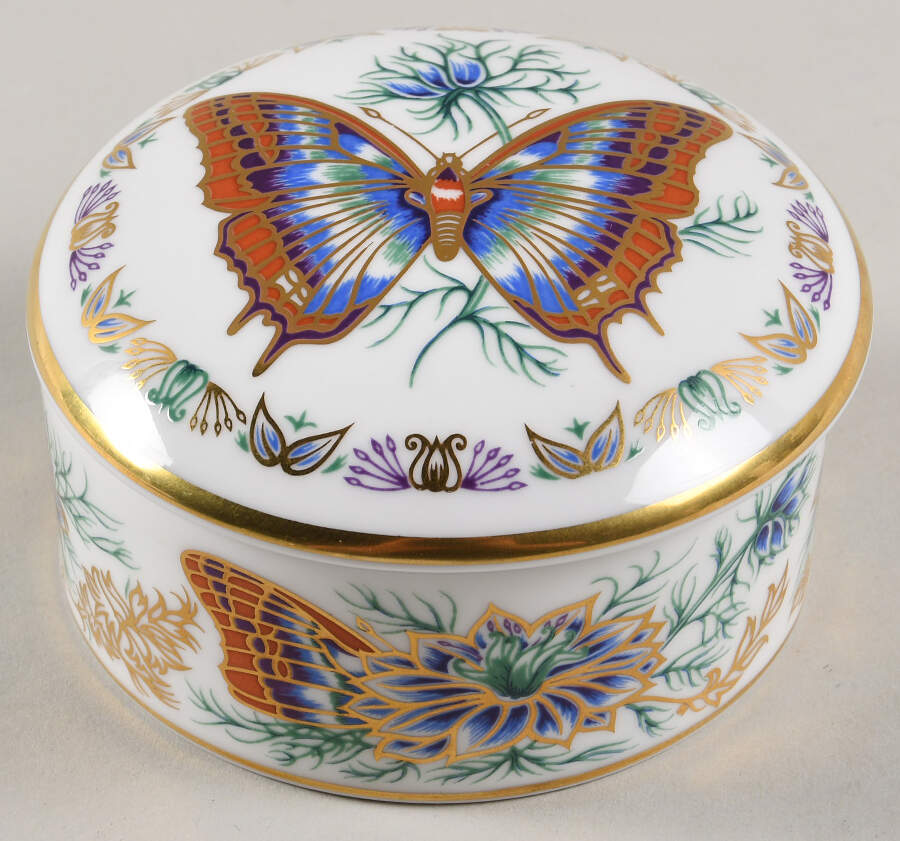 Butterflies of the World Europe - Two Tailed Pasha - No Box by Royal Crown Derby-1