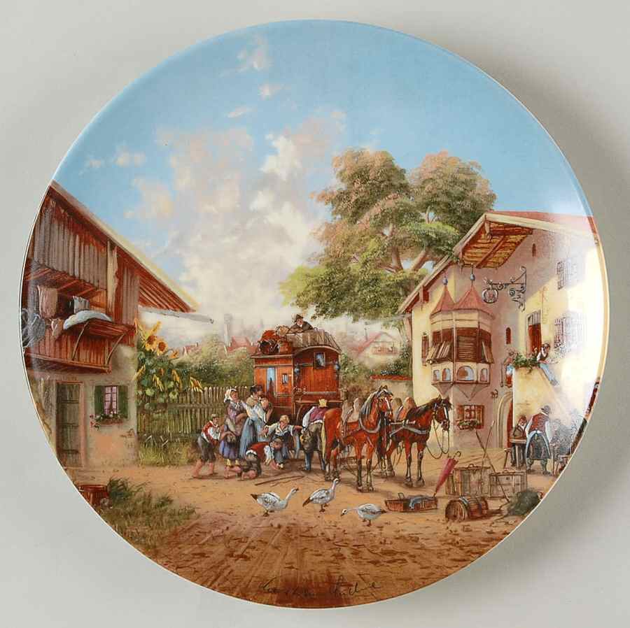 Luekel's Idyllic Village Life The Arrival Of The Stagecoach - No Box by Christian Seltmann-1