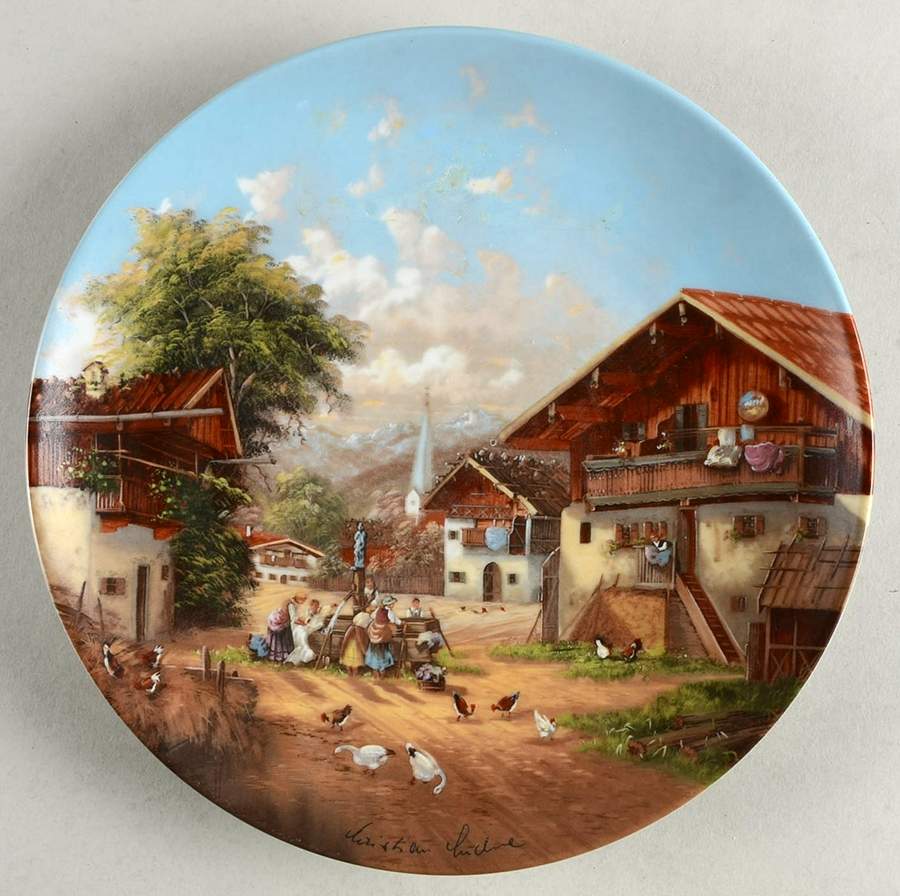 Luekel's Idyllic Village Life At The Village Fountain - No Box by Christian Seltmann-1