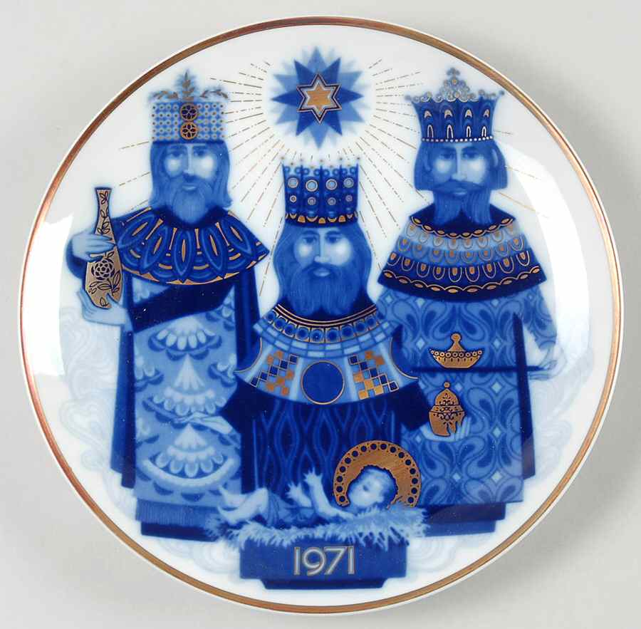 Santa Clara Christmas Plate Three Wise Men - No Box by Santa Clara-1