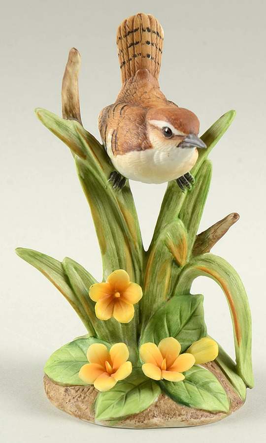 Sadek Bird Figurines Carolina Wren - With Box Bx390 by Sadek-1