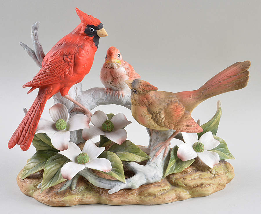 Sadek Bird Figurines Cardinal Family - No Box by Sadek-1