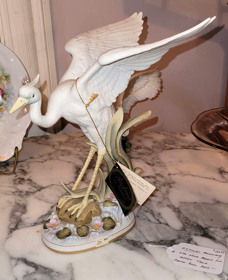 Sadek Bird Figurines White Heron - No Box by Sadek-1