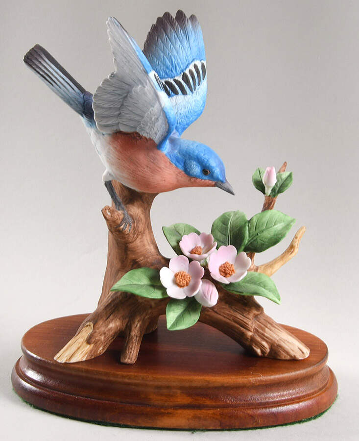 Sadek Bird Figurines Bluebird - Boxed by Sadek-1