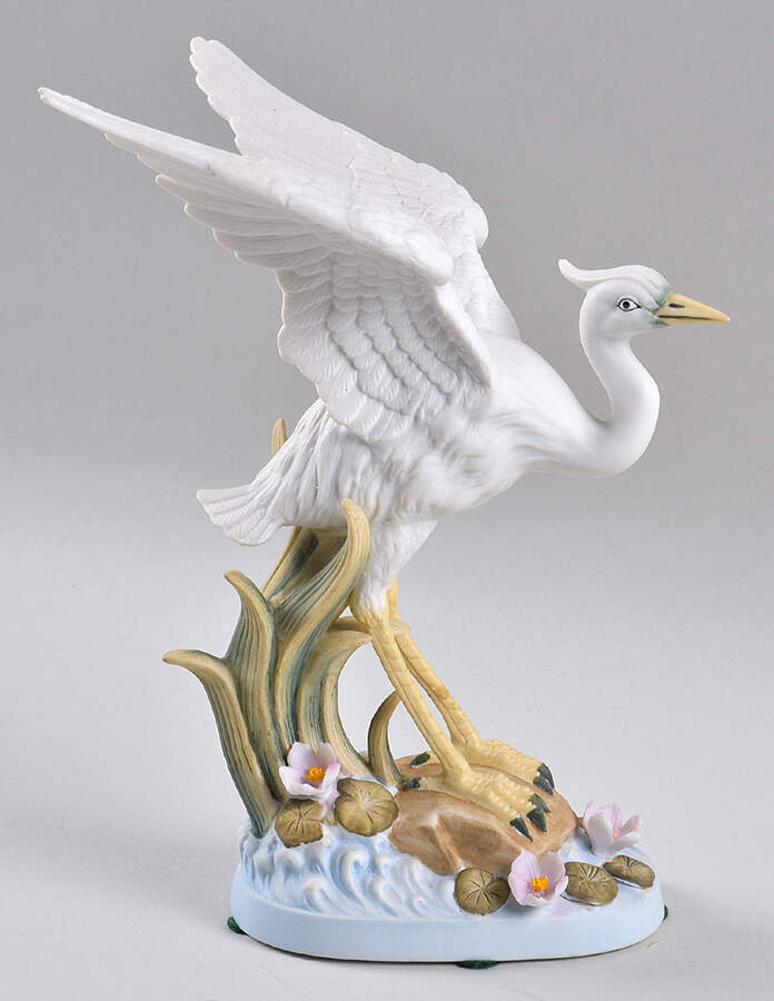 Sadek Bird Figurines White Heron - No Box by Sadek-1