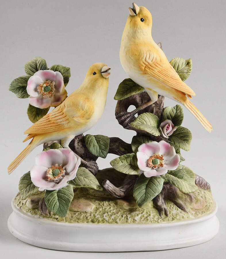 Sadek Bird Figurines Group Of Canaries - No Box by Sadek-1