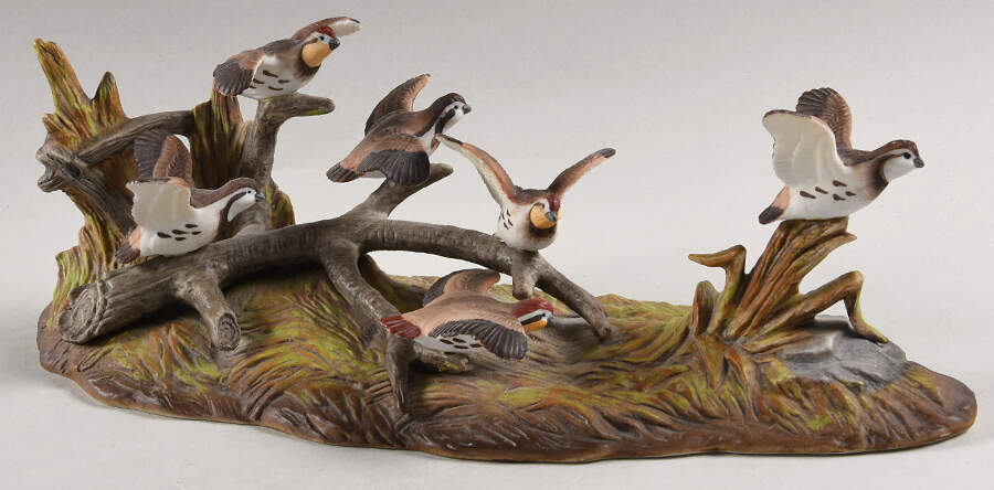 Sadek Bird Figurines Flying Quails - No Box by Sadek-1