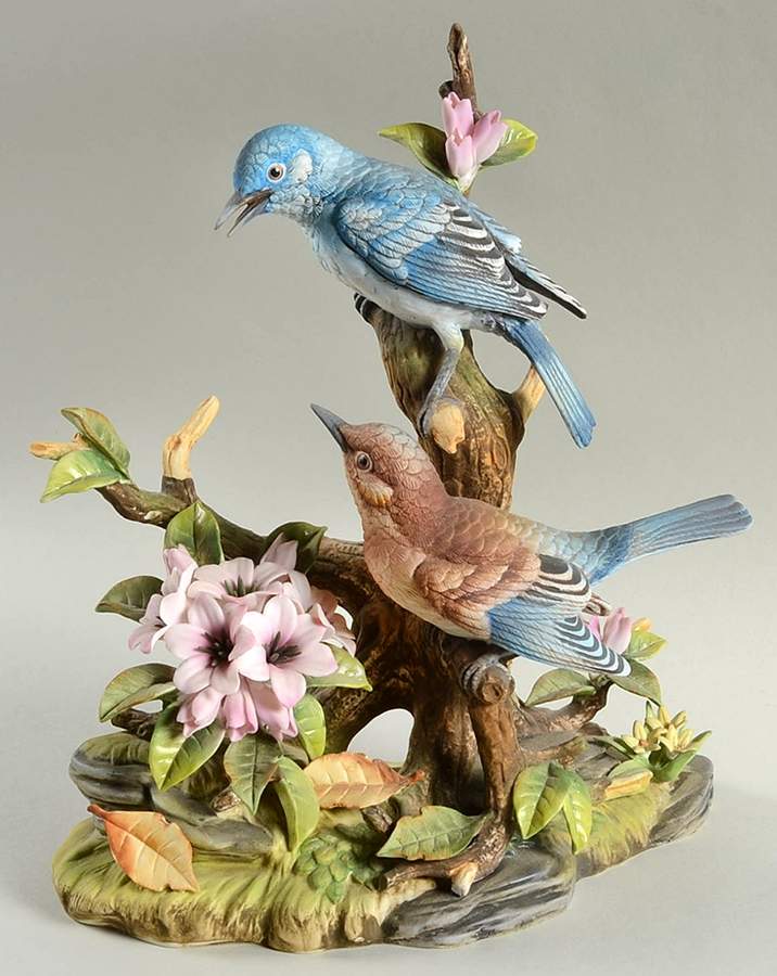 Sadek Bird Figurines Mountain Bluebird-Limited Edition - With Box by Sadek-1