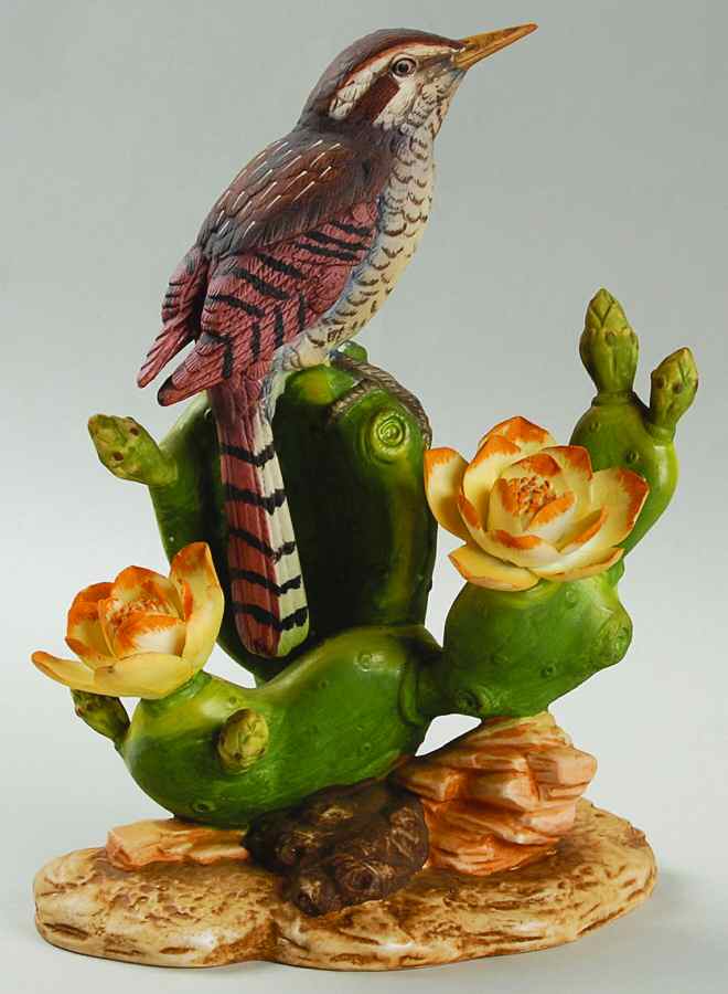 Sadek Bird Figurines Cactus Wren - Boxed by Sadek-1
