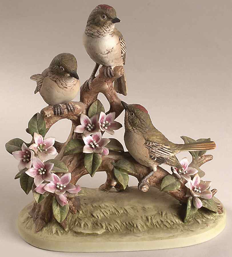 Sadek Bird Figurines Group Of Ruby-Crowned Kinglet - No Box by Sadek-1